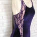 Leotard Bodysuit Aerial Costume, Purple Lace and Velvet, Size Small