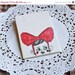 SALE Pink Bow Boy Brooch - 3 inches
