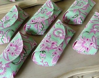 6 Bridesmaid Clutches for the Price of 5 Made to Order Many Fabric Options