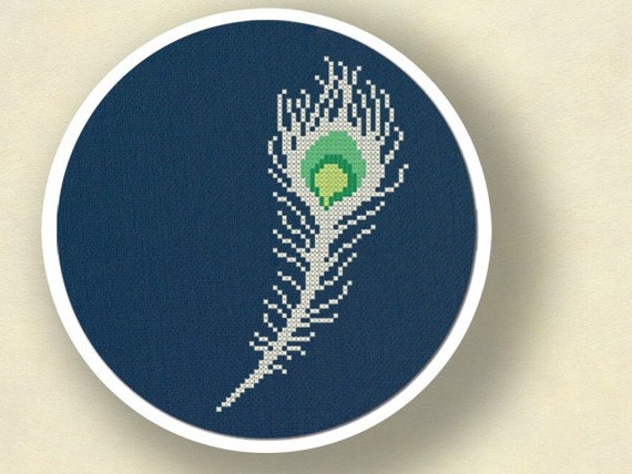 Peacock Feather Cross Stitch PDF Pattern Stitch cross wine pattern maybe help embroidery snarky patterns fun funny stitches punto craftgossip peacockandfig stitching peacock cruz fig haken