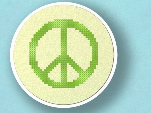 Items similar to Peace. Cross Stitch PDF Pattern on Etsy