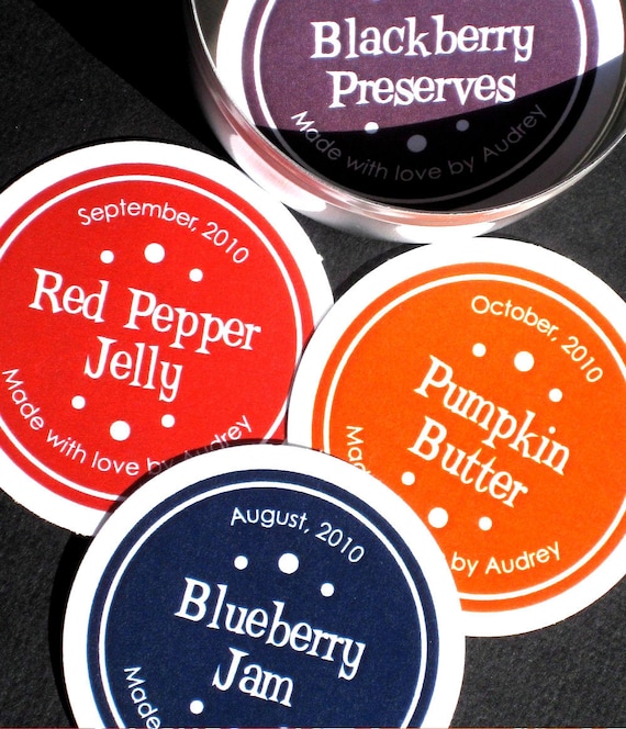 items similar to printable personalized jam jelly sticker labels