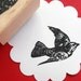 Flying Bird Rubber Stamp Photopolymer - Handmade by BlossomStamps