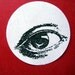 Eye Rubber Stamp - Male - Photopolymer - Handmade by Blossom Stamps