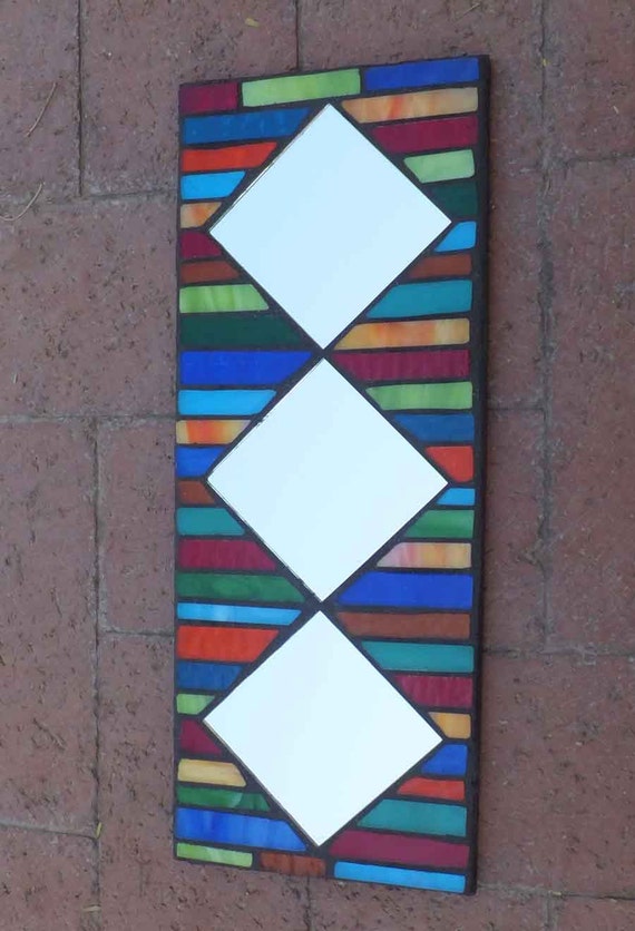 Mosaic Stained Glass Mirror