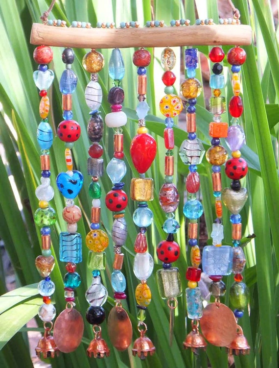 Glass Beaded Wind Chime Windchime Sun Catcher On Glass Beaded Wind Chime Windchime Sun Catcher On Mesquite With Bells And Hammered