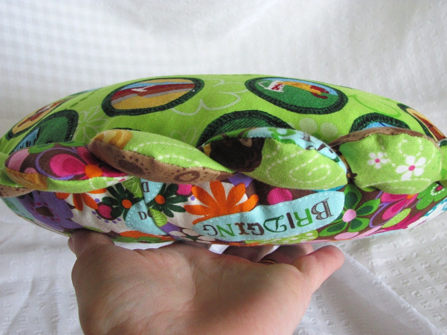 Junior Girl Scout Badges Pillow by camillam on Etsy