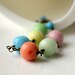 Handmade Bracelet, Vintage Glass Beads, Sherbet, Ice Cream, Pastel, Summer