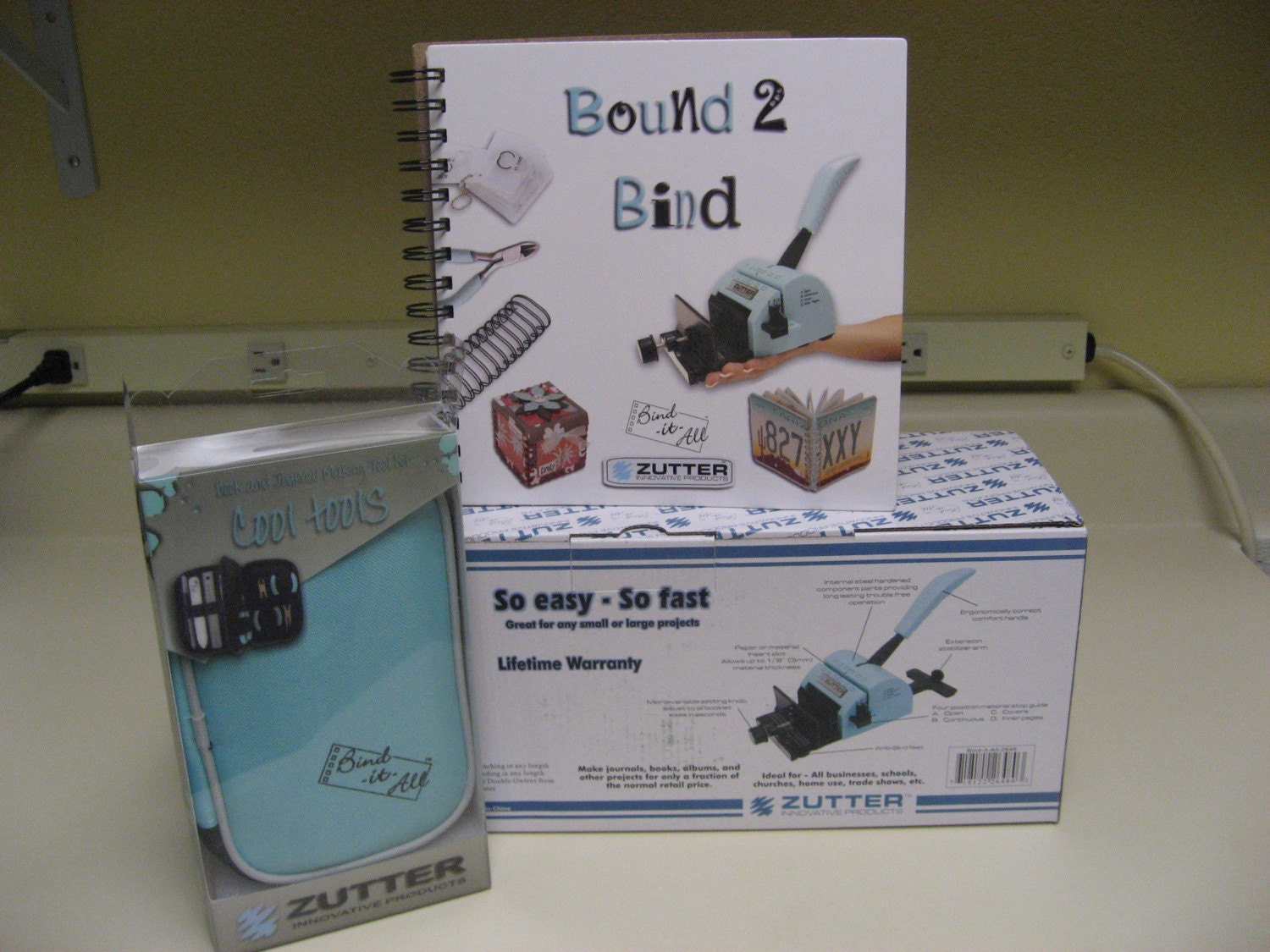 New Zutter Bind It All Starter Kit Machine DVD Idea Book