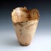 Natural Edge Maple Burl Wood Turned Bowl
