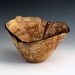 Spalted Maple Wood Turned Bowl with Naturl Edge