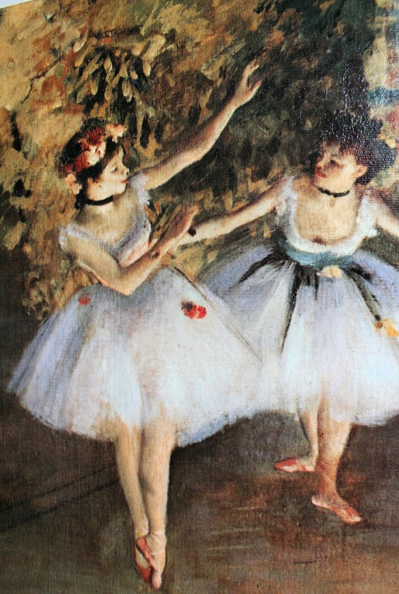 French Art Reproduction Degas Due Ballerine by dabblinginthedew