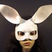 White Bunny leather mask