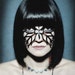 Lacy Leaf leather Art Nouveau mask in black