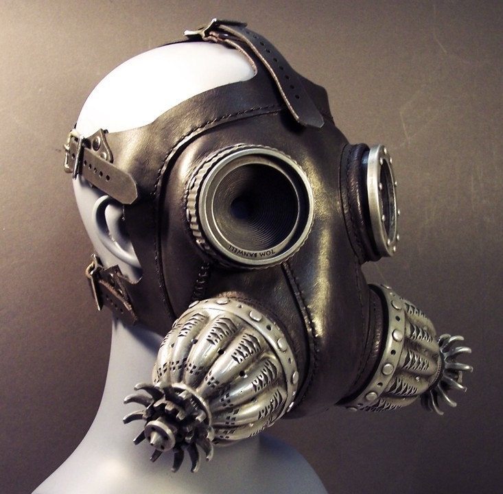 Defender gas mask in black Steampunk by TomBanwell on Etsy