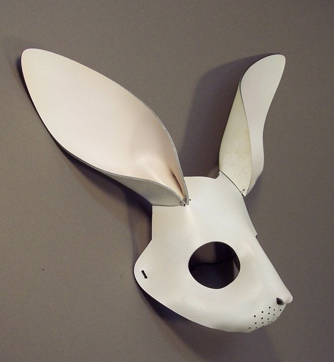 White Rabbit leather mask