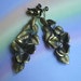 Vintage 30s Bohemian Floral Earrings