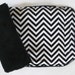 Zig Zag Black and White Reversible Car Seat Strap Covers