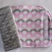 Waves Pink Reversible Car Seat Strap Covers
