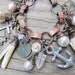 Nautical Charm Bracelet, Beach Jewelry, Assemblage Bracelet, Big Chunky Bracelet, Bookchain
