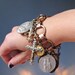 Religious Charm Bracelet, Chunky Bracelet, Catholic Jewelry, Big Chunky Charm Bracelet