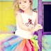 Tutu Bright Polka Dot Jazz TUTU READY2SHIP 18 waist 8 length fits most 1 to 2 yr olds