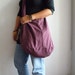 BiG STRIPED PURPLE CoTToN bAg -One bag For All Thing-