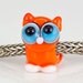 Orange Tabby Cat Lampwork Big Hole Bead Bead
