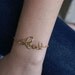 Cursive Love Bracelet, Cursive Writing, Love Letters