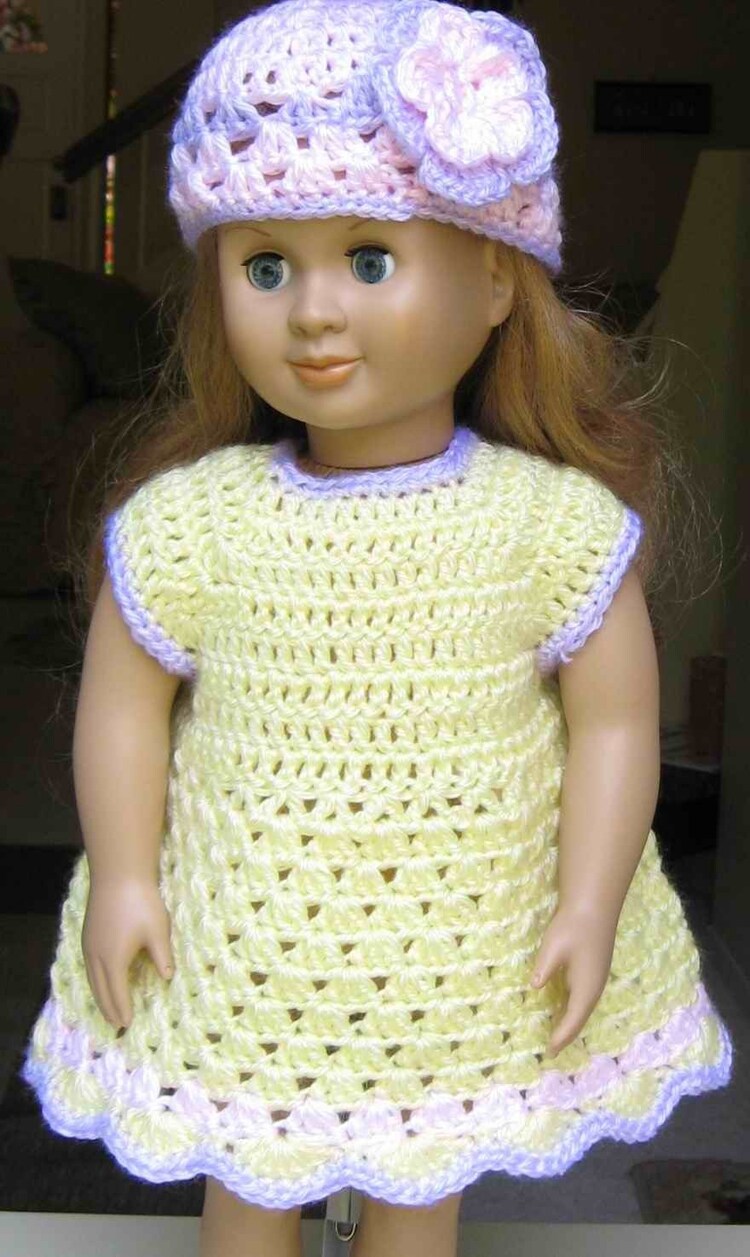 PATTERN Crocheted doll dress for American Girl by LilyKnitting