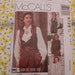 McCalls Misses Vest, Shirt and Ascot Pattern N 6728 Dated 1993Uncut Sizes 8 thru12