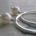 Pearls & Sterling Silver Hoop Earrings