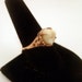 LOVED TO DEATH Memento Mori Genuine Human Tooth Ring Rose Gold Vermeil Size 5 6 7 8 9 Prong Setting