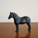 Vintage black cast iron horse