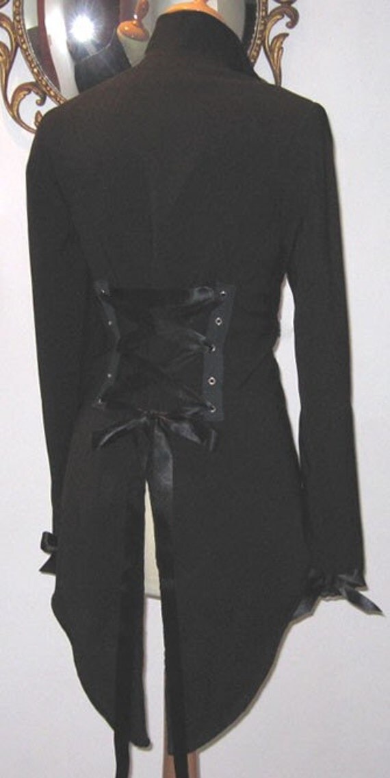 Victorian Corset Jacket Tux Tailcoat Steampunk Vampire Goth