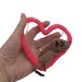 Meerkat Love Heart, shocking bright pink knitted heart with tiny handknitted meerkat, meercat