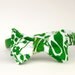 Hawaiian freestyle bow tie in grassy green
