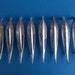 8 vintage leafy shaped mid century distressed metal handles includes hardware