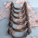 6 vintage ornate metal pull handles includes hardware