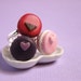 Macaron Ring - Raspberry Red, Pale Pink or Purple Delicate and Feminine - Paris Collection