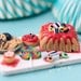 Miniature Birthday Tray - Cake, Candy and Cookies - 1/12 Dollhouse Scale - OOAK