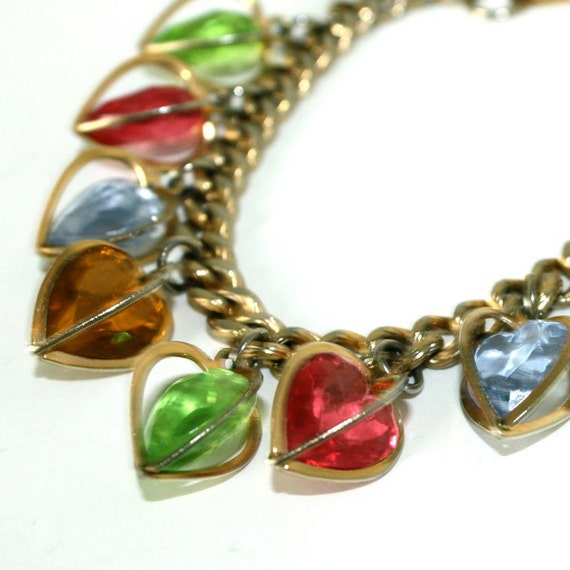 Vintage Heart In Hearts Bracelet