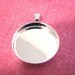 20 Blank Pendant Circles Round Trays Shiny Silver Plated Bezels Settings 1 inch 25 mm Photos Charms