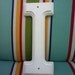 Wooden White Capital Letter I "I" 6 inches