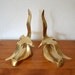 Modern Brass Bird Bookends