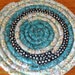 Trivet, Hot pad - Just Turquoise and Brown 10 inch diameter Handmade Hot Pad, Trivet, Plant, Candle Mat Coiled