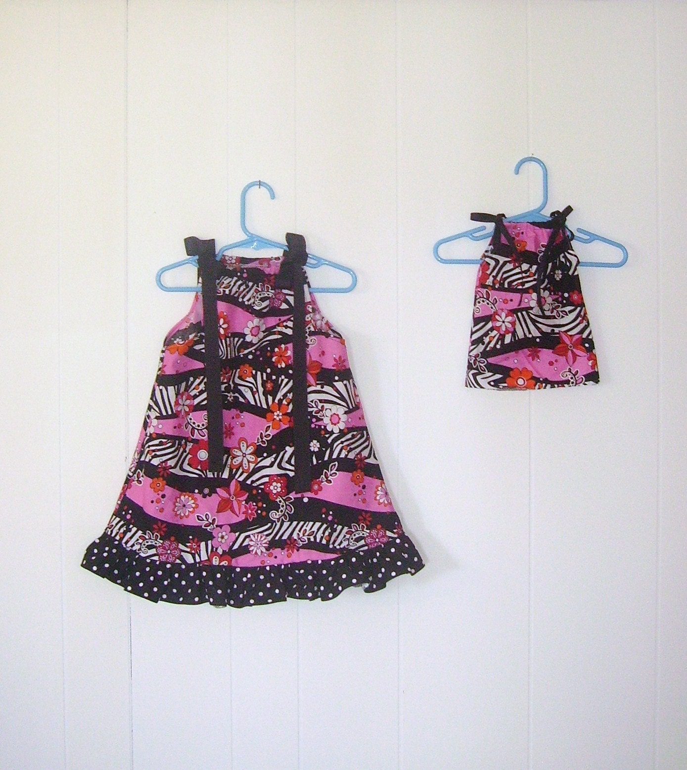 Pillowcase dress with matching Doll dress