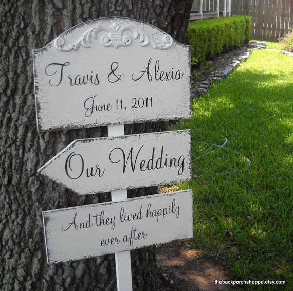 WEDDING PACKAGE of Custom Name and Date 10 1/2 x 15 3/4 with 2