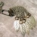 Leaves Necklace, Tassel Necklace, Women's Steampunk, Renaissance, Medieval Jewelry, Gothic Necklace, Silver Leaves, One of a Kind, OOAK