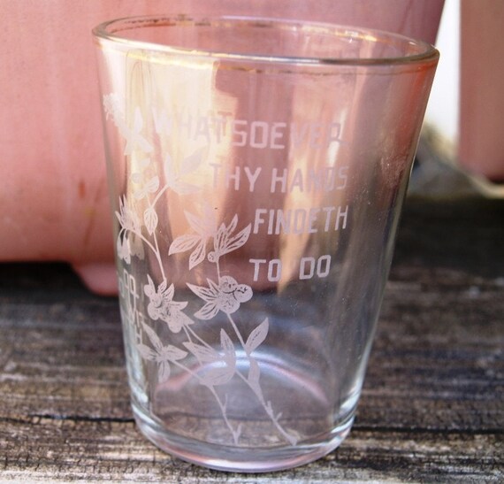 Bible verse glass by ABetterTime on Etsy